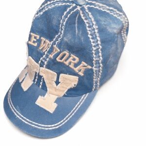 Stylish Blue Cap with White Accents
